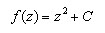 f(x) = x^2+C