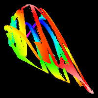 An example of a 3 dimension 2nd order attractor